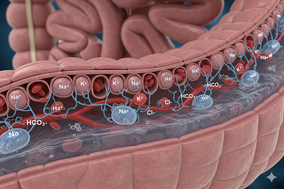 Mechanizm wchłaniania elektrolitów w jelitach